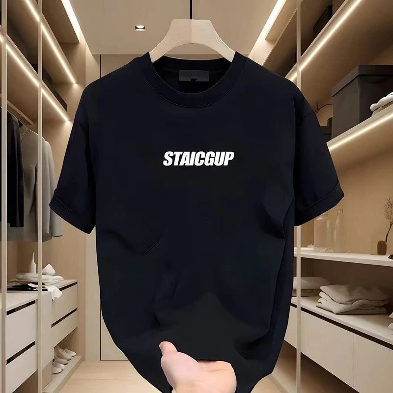 AICG Cloth Brand Black Graphic Print Oversized T-Shirt