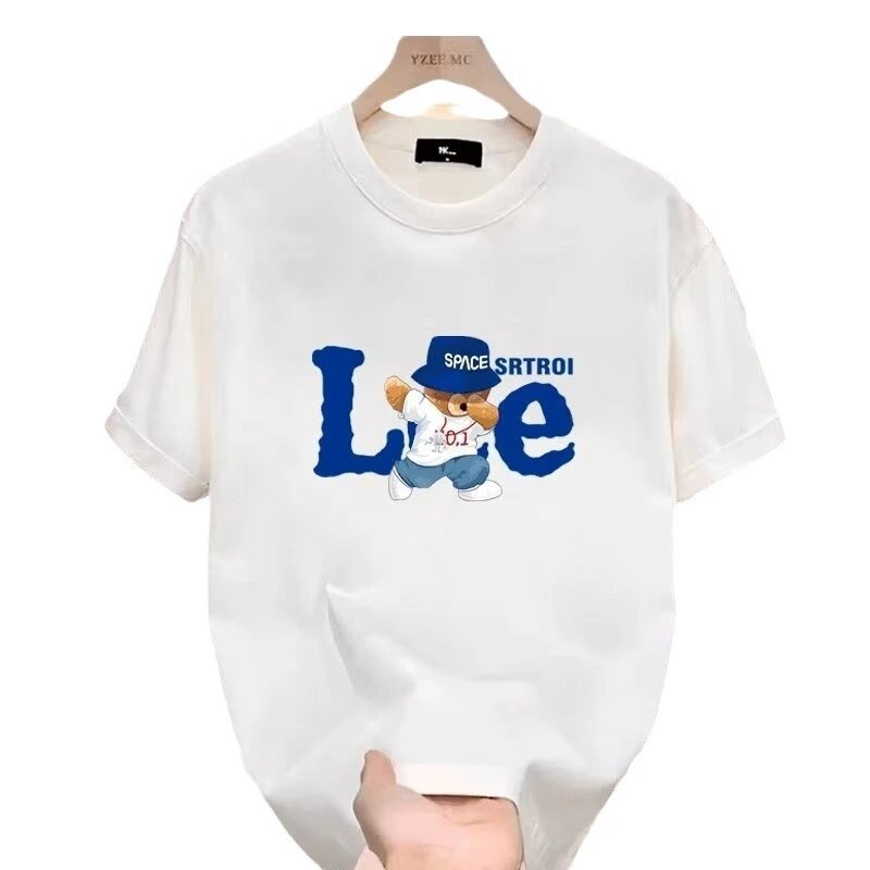 Cotton Oversized White Crewneck T-Shirt