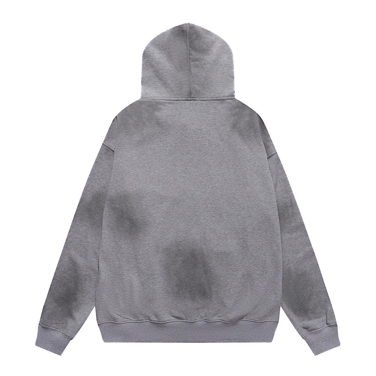 Grey Hooded Sweatshirt Heather Gray Oversized Streetwear