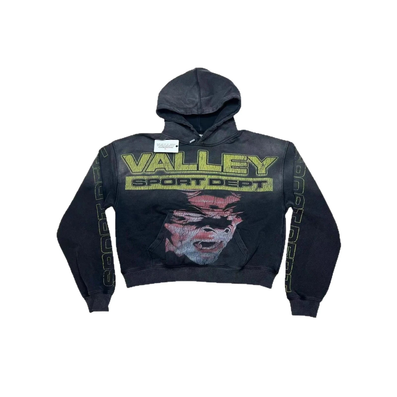 Valley Sport Dept Black Graphic Hooded Sweatshirt