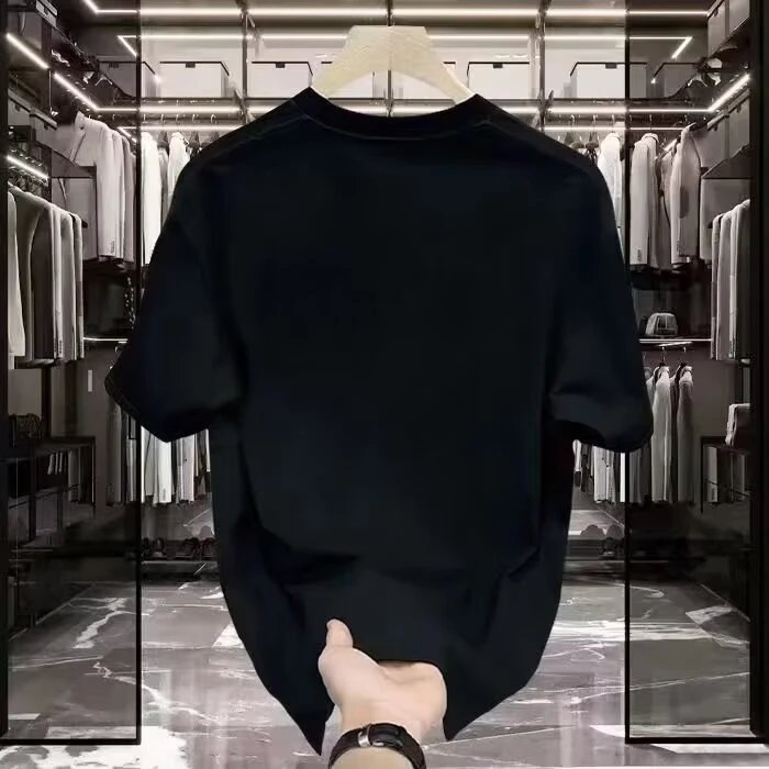 M K Along Black Graphic Print Casual T-Shirt