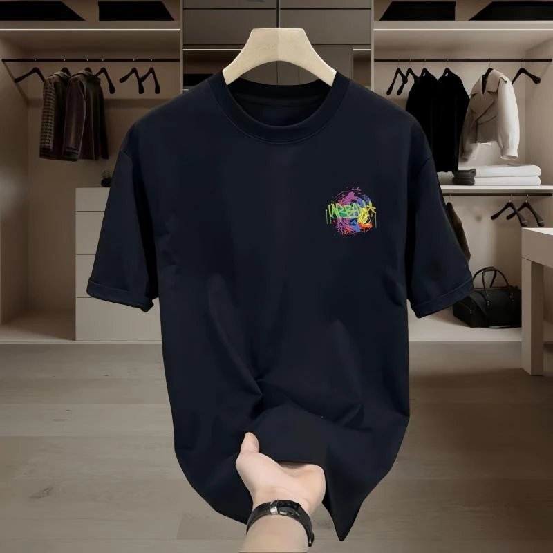 Cotton T-Shirt White Graphic Print Casual