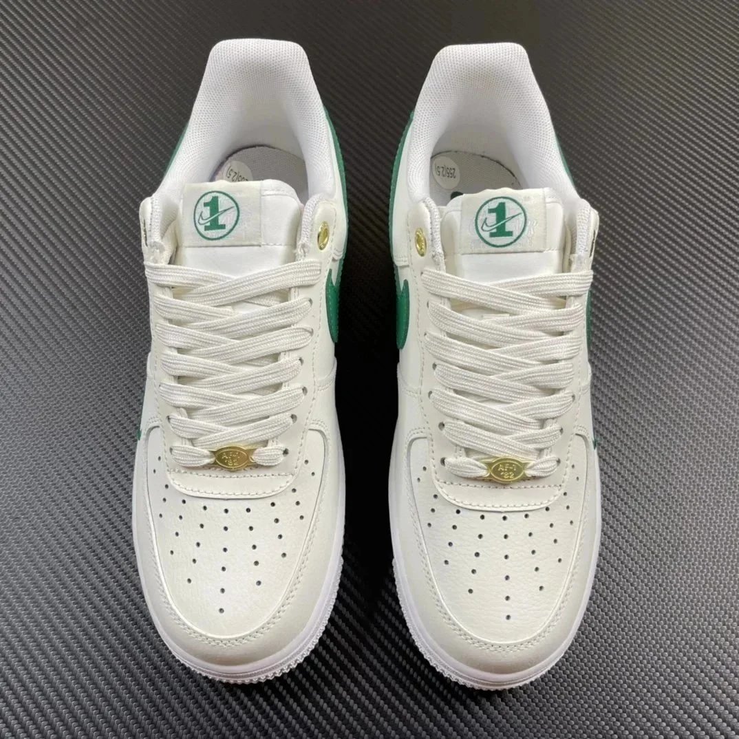 Nike Air Force 1 White Green Casual Sneakers