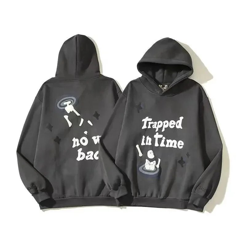 Cosmic Print Hooded Sweatshirt Assorted Colors Streetwear
