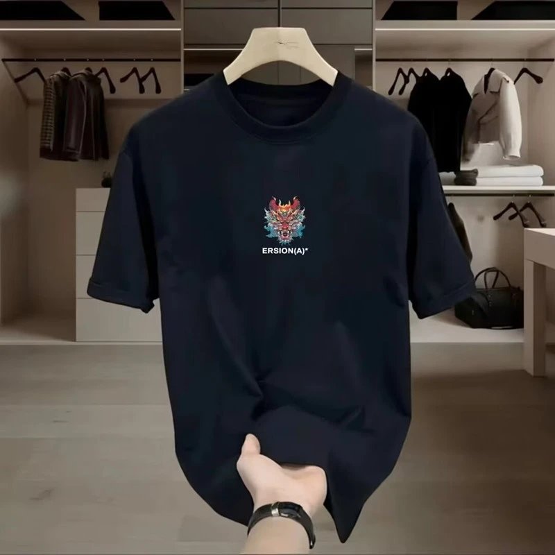 ERSION(A)* Ordinary&amp;Packabl Black Dragon Graphic T-Shirt