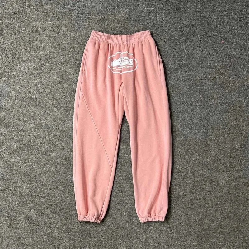 Cotton Sweatpants Denim Cargo Pants Blue Black Gray Pink Orange Green White Star Embroidered Casual Joggers