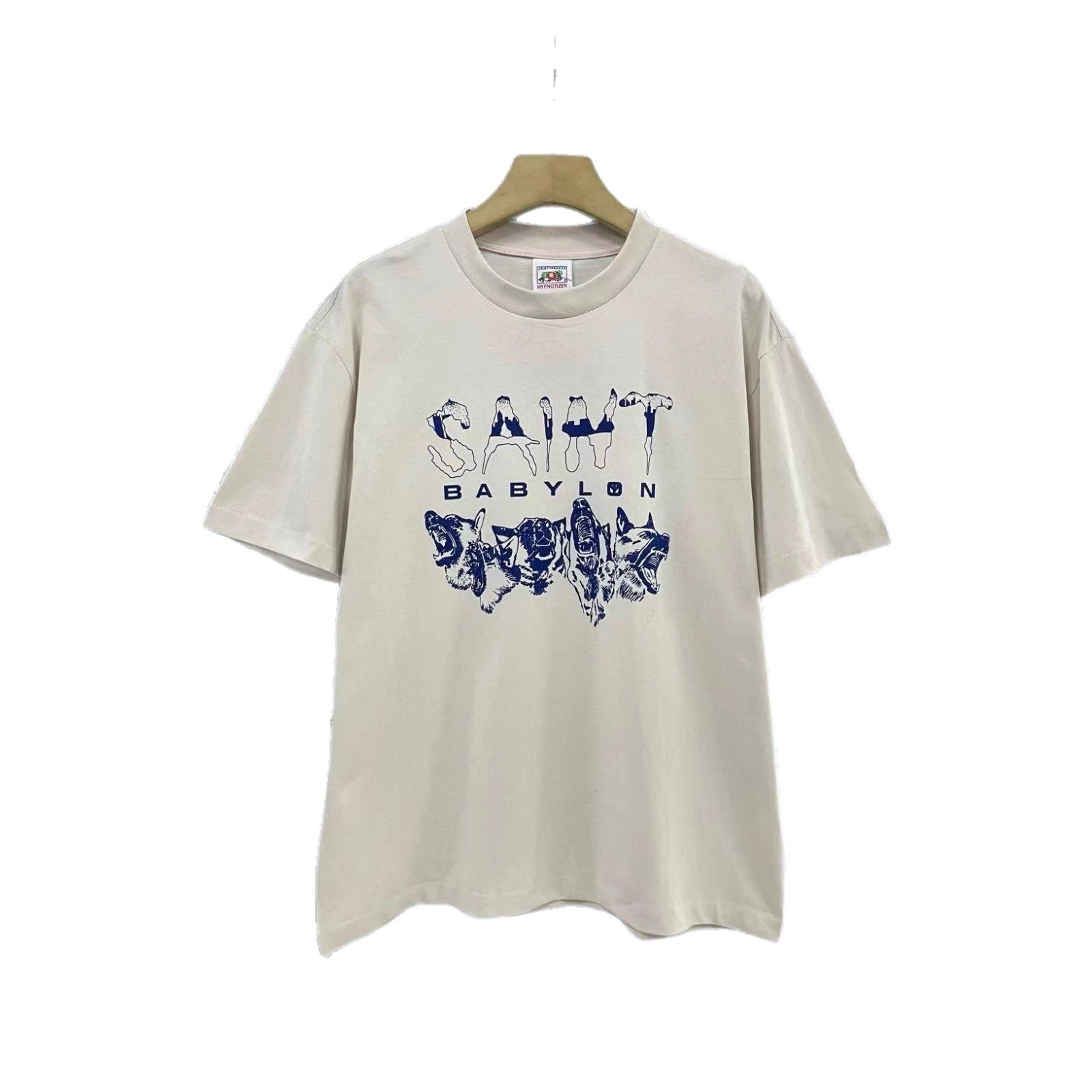 Saint Babylon White Graphic Oversized T-Shirt