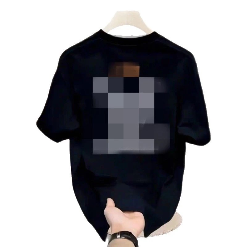 YZEE MC Solid Navy Blue Minimalist Crewneck T-Shirt
