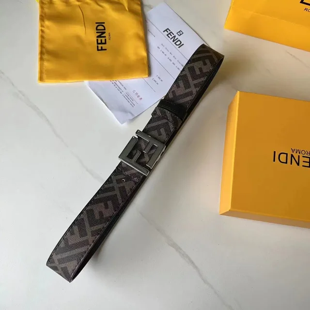 Fendi Belts FF Monogram Double-F Buckle Belt product detail image 3