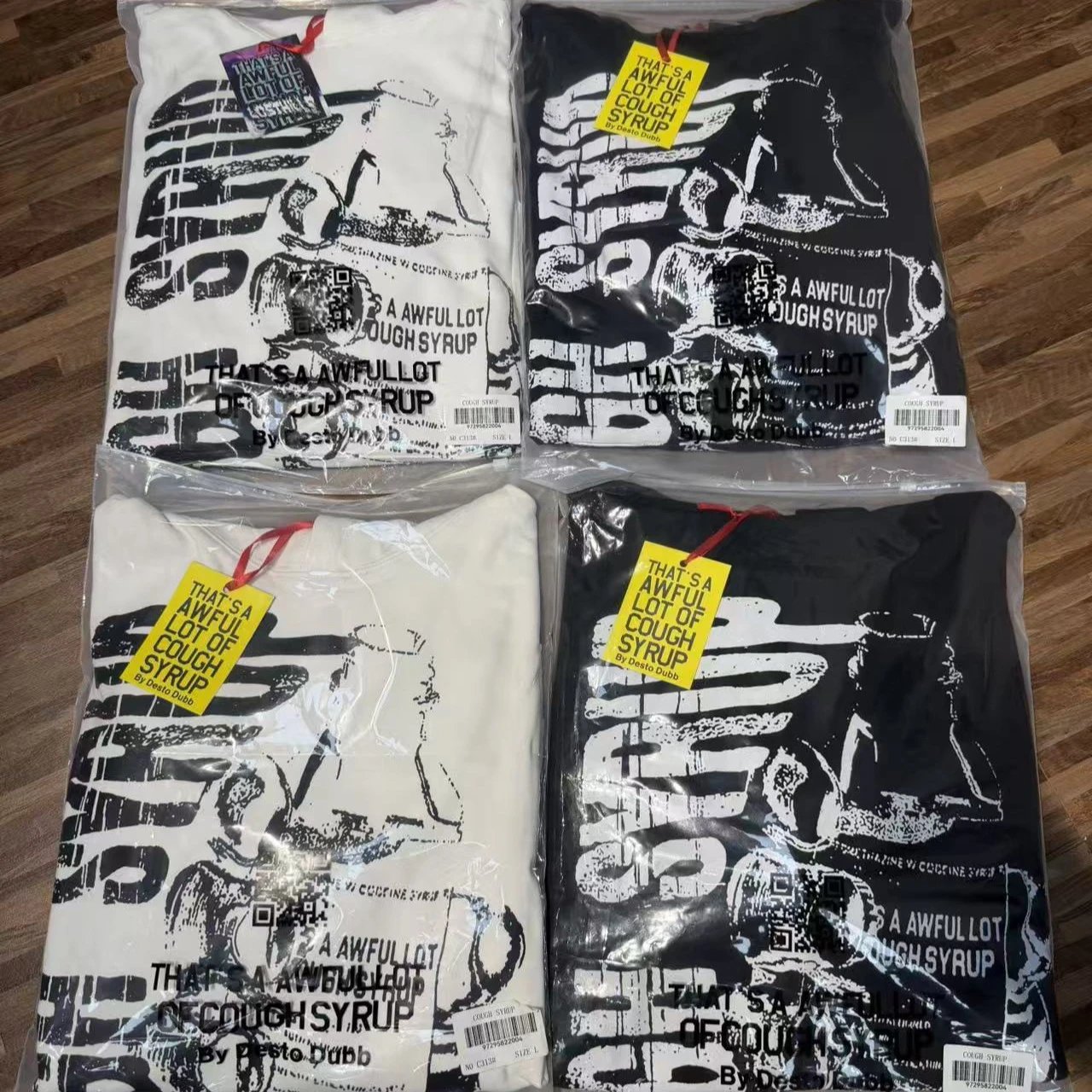 That's A Awful Lot Of Cough Syrup Black Graphic Hoodie