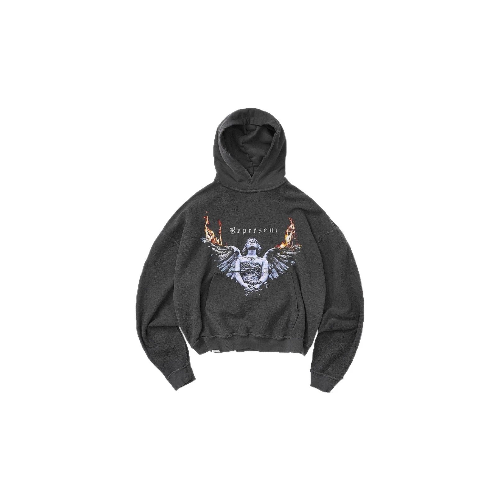 Legacy Tour Gray Oversized Graphic Hoodie