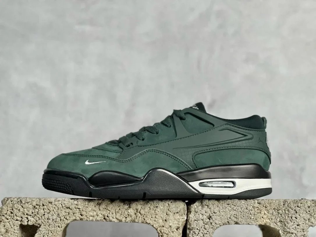 Nike Air Flight 89 Green Suede Retro Basketball Shoes