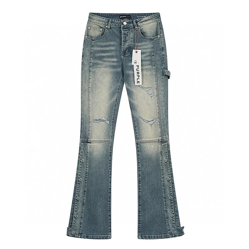 Denim Jeans Blue Button Fly Casual