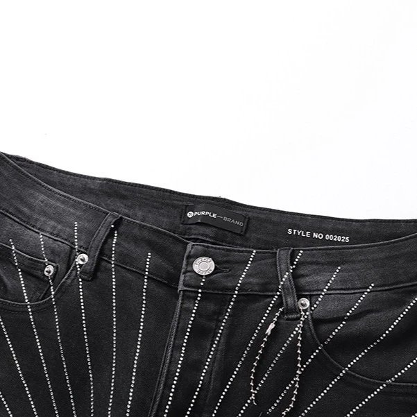 Purple Brand Style No 002025 Black Studded Denim Jeans