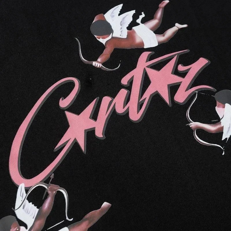 Curtis Graphic Print White Black Streetwear T-Shirt