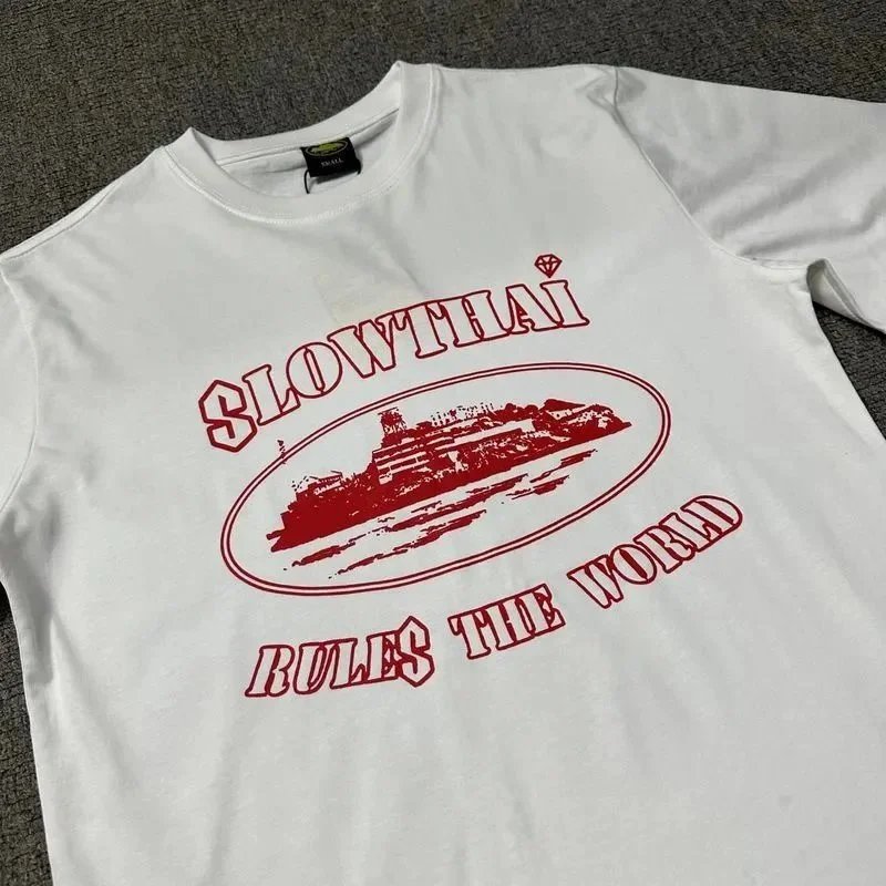 Slowthai White Graphic Print Casual T-Shirt