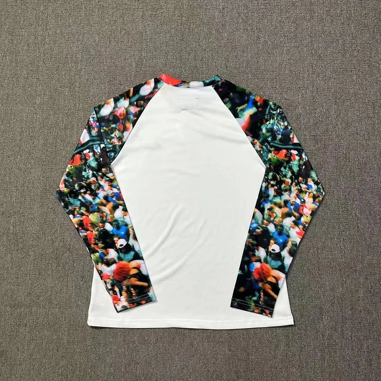 Cultivator Graphic Print White Raglan Long Sleeve T-Shirt