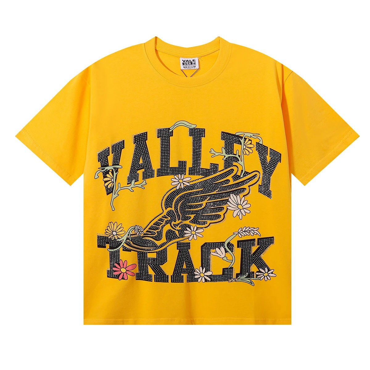 Vale USA Valley Track White Graphic Oversized T-Shirt