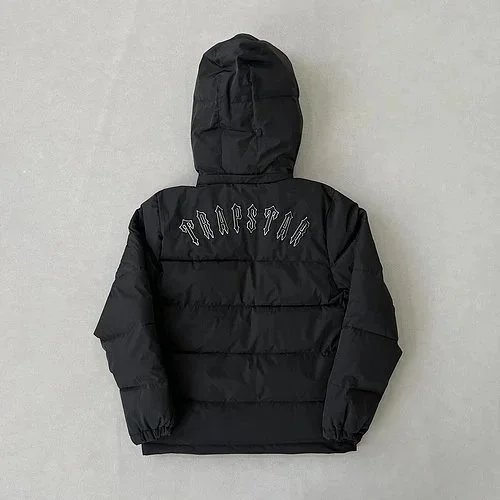 Trapstar Puffer Jacket Black Hooded Winter