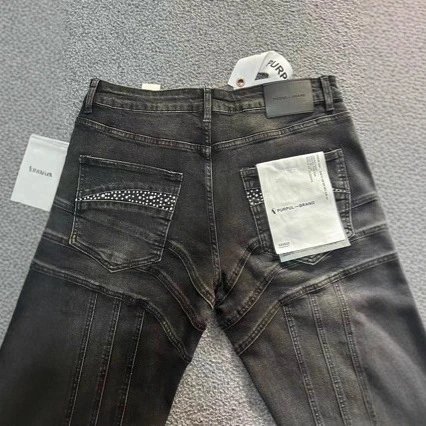 Denim Jeans Black Flared Style