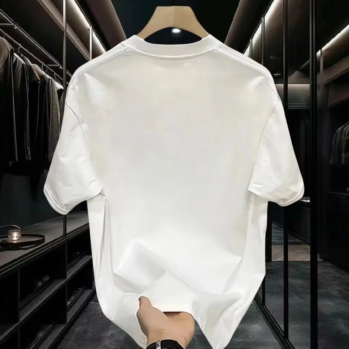 Cotton Cat Print White Oversized T-Shirt