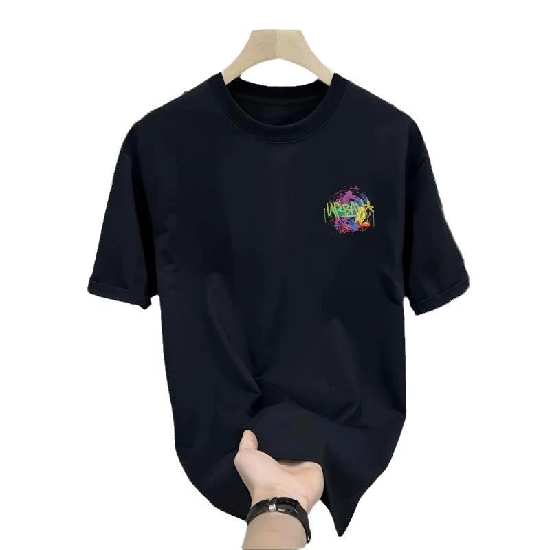 Cotton T-Shirt White Graphic Print Casual