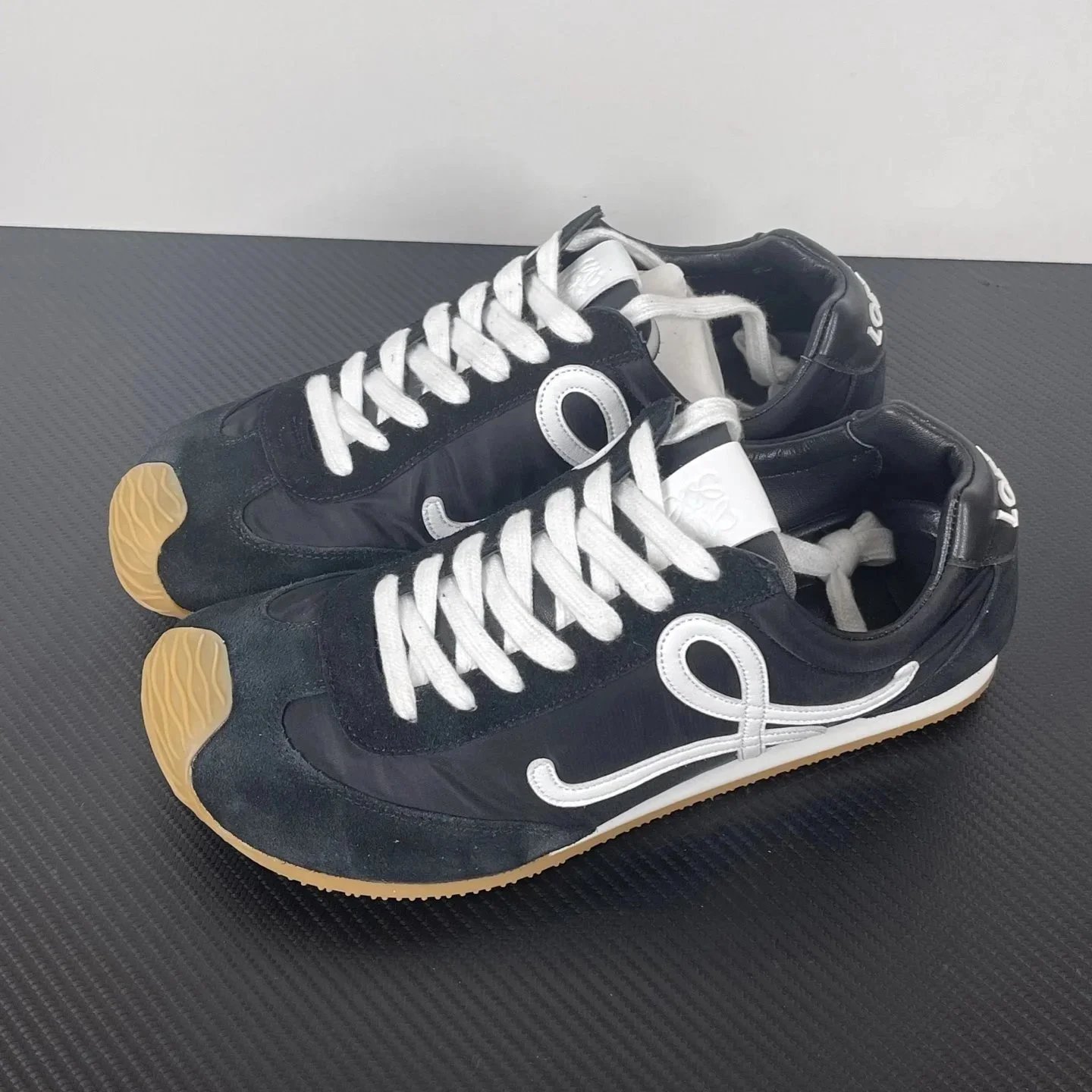 Loewe Paula's Ibiza Pink Suede Nylon Sneakers