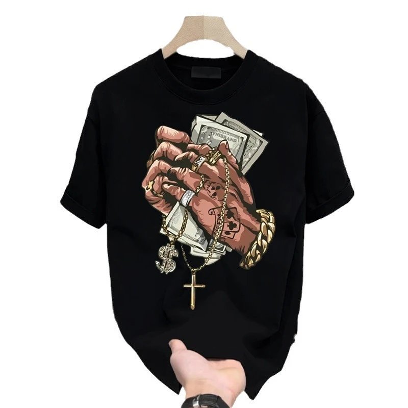 Graphic Print White Oversized Streetwear T-Shirt