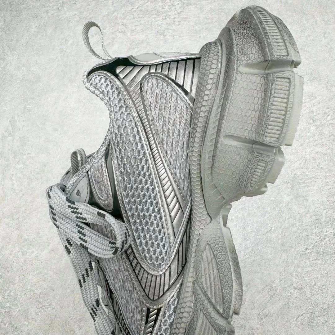 Balenciaga Track 2 Silver Metallic Chunky Sneakers