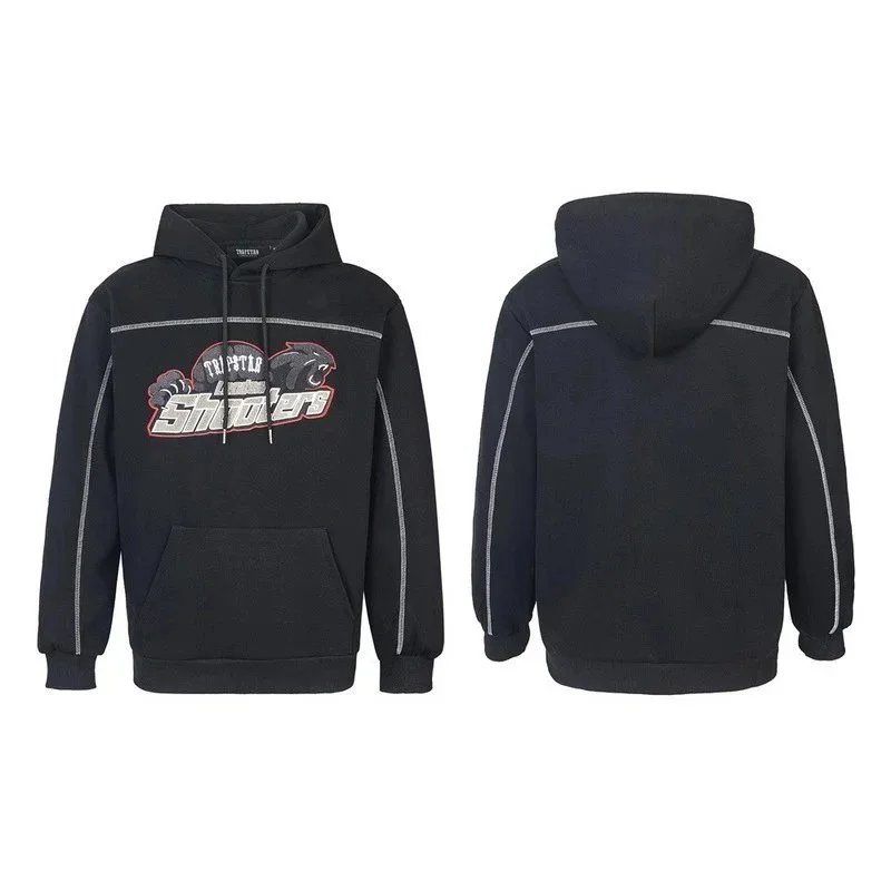 Shooter Hooded Sweatshirt And Jogger Pants Black Sportswear Set