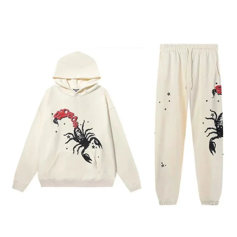 Sp5der Tracksuits Scorpion Graphic Hoodie and Joggers Set image 5