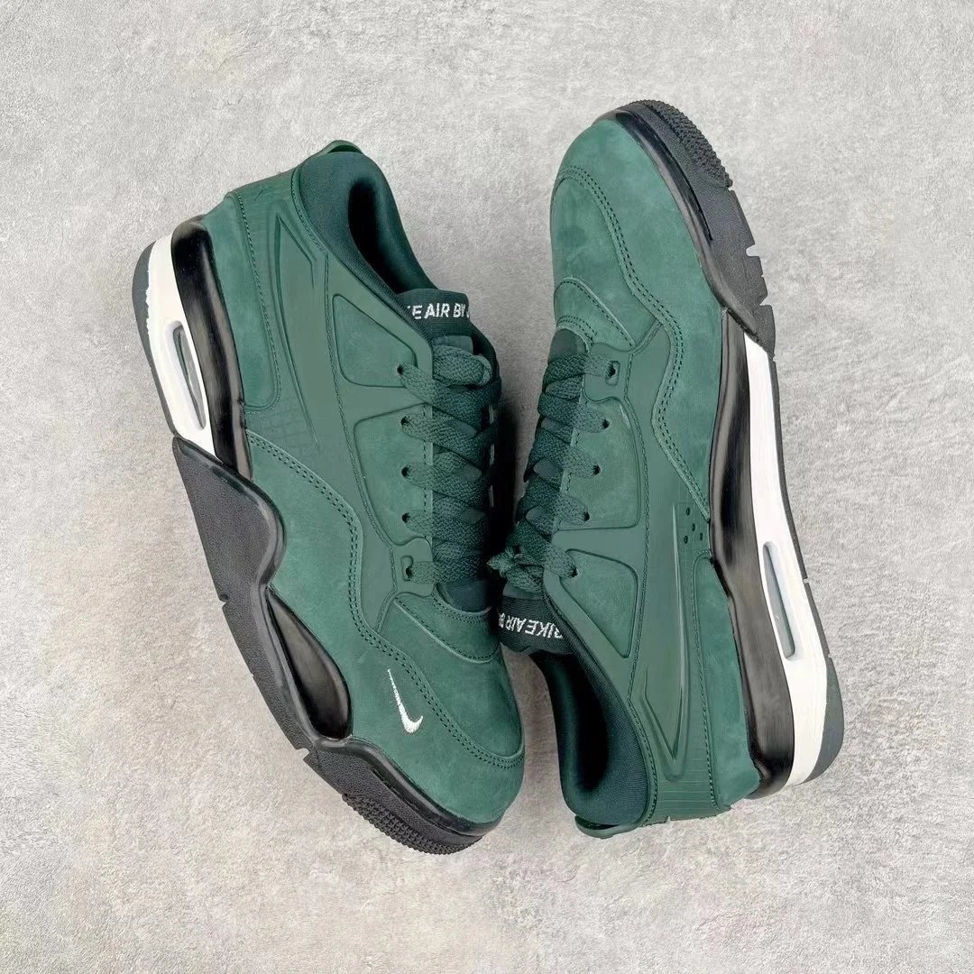 Nike Air Flight 89 Green Suede Retro Basketball Sneakers