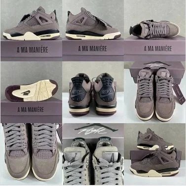 A Ma Maniere Air Jordan 4 Grey Utility Sneakers