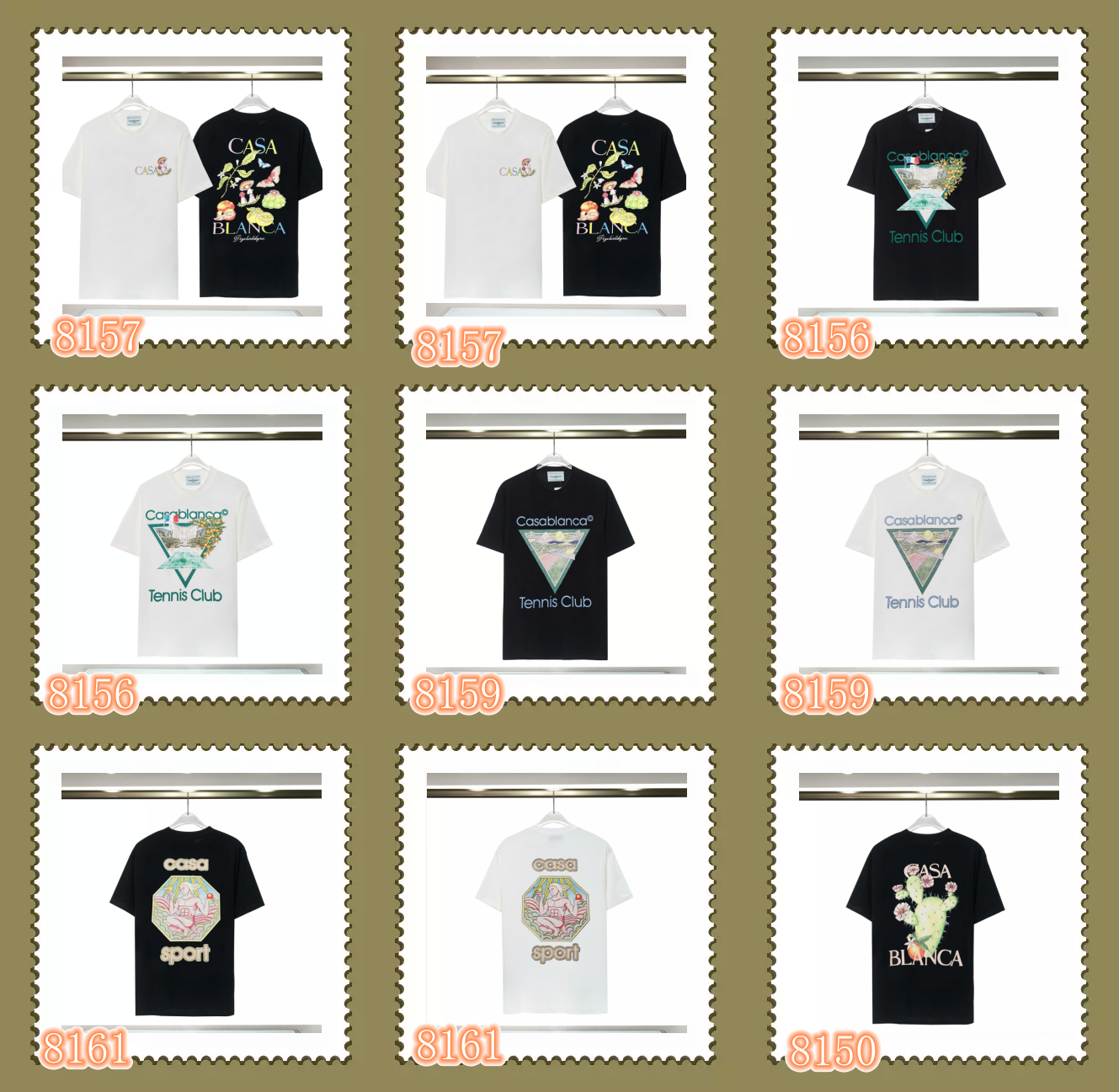 Casablanca 8096 Black Graphic Print T-Shirt