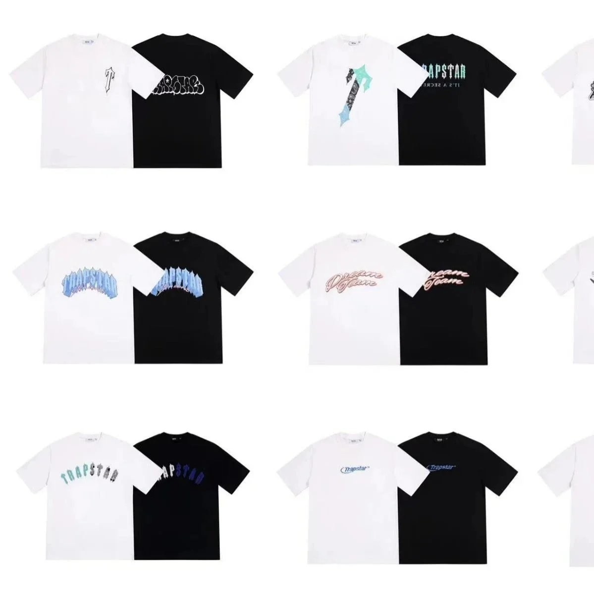 Trapstar Graphic Print White Black Streetwear T-Shirt