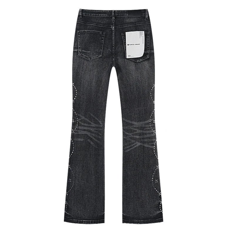 Purple Brand Style No 503225 Black Distressed Slim Fit Jeans