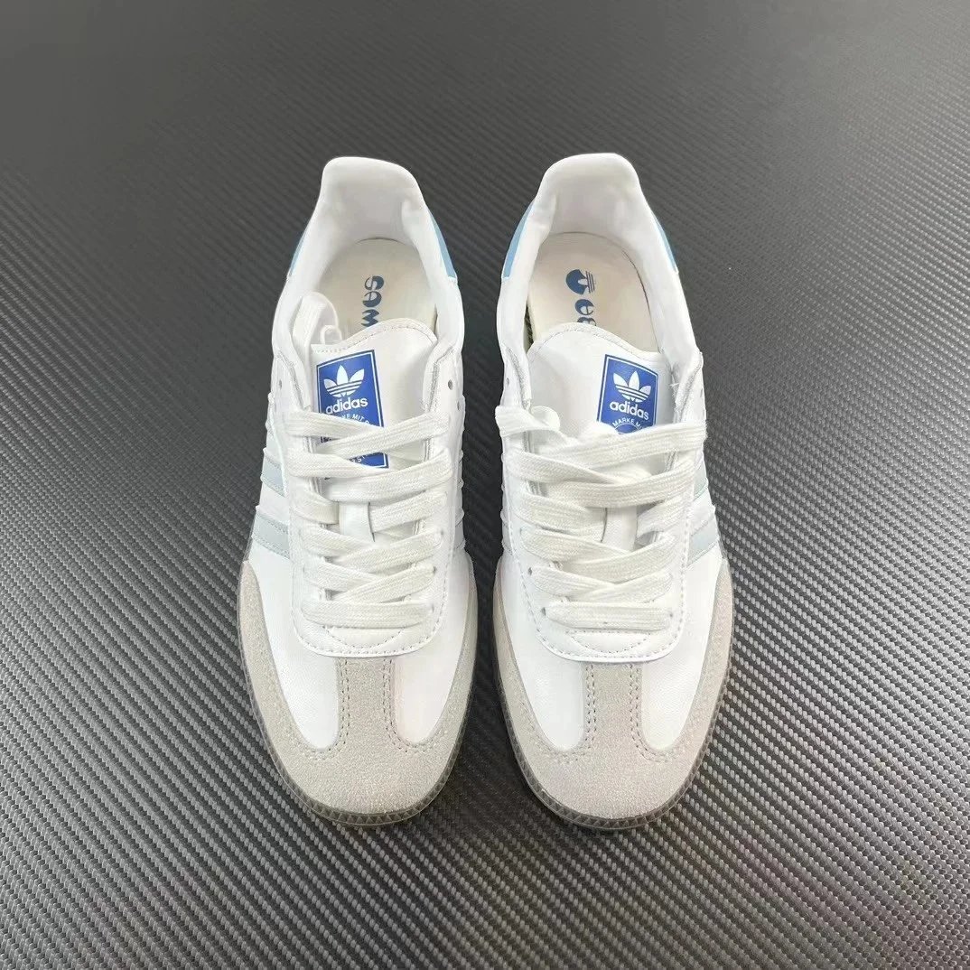 Adidas Samba White Light Blue Casual Sneakers