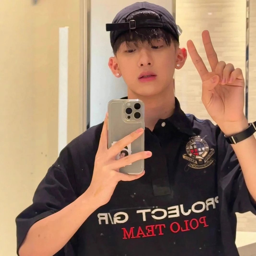 Project G/R Black Embroidered Polo Shirt