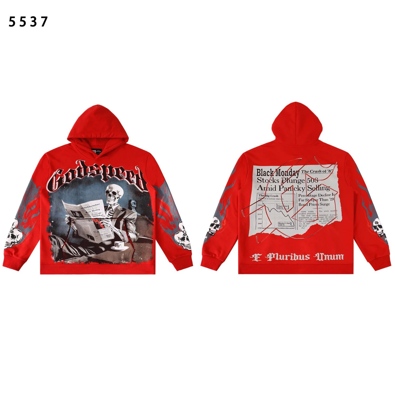 Godspeed Black Distressed Graphic Hoodie