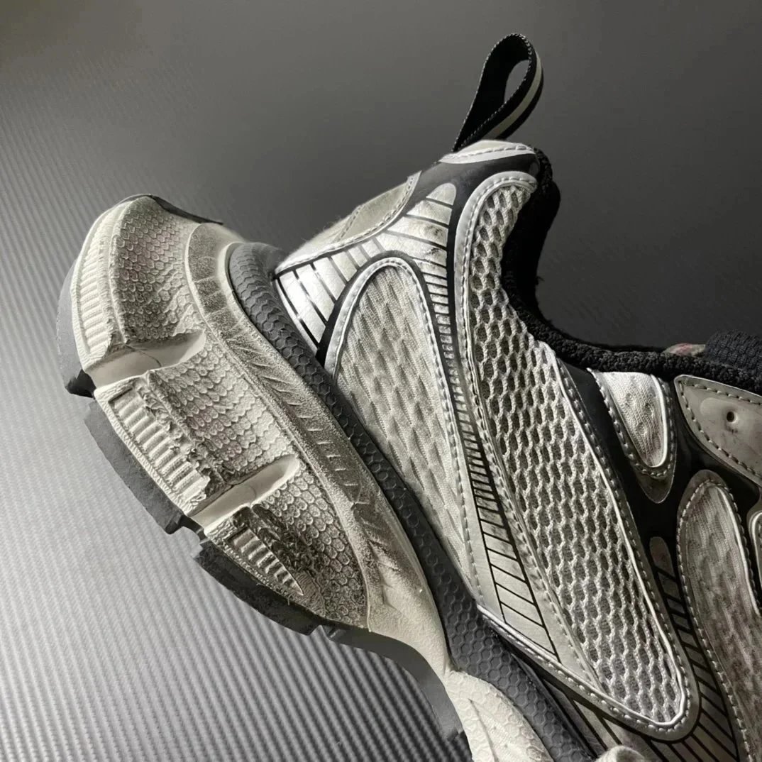 Balenciaga Track 2 Yellow Mesh Running Sneakers