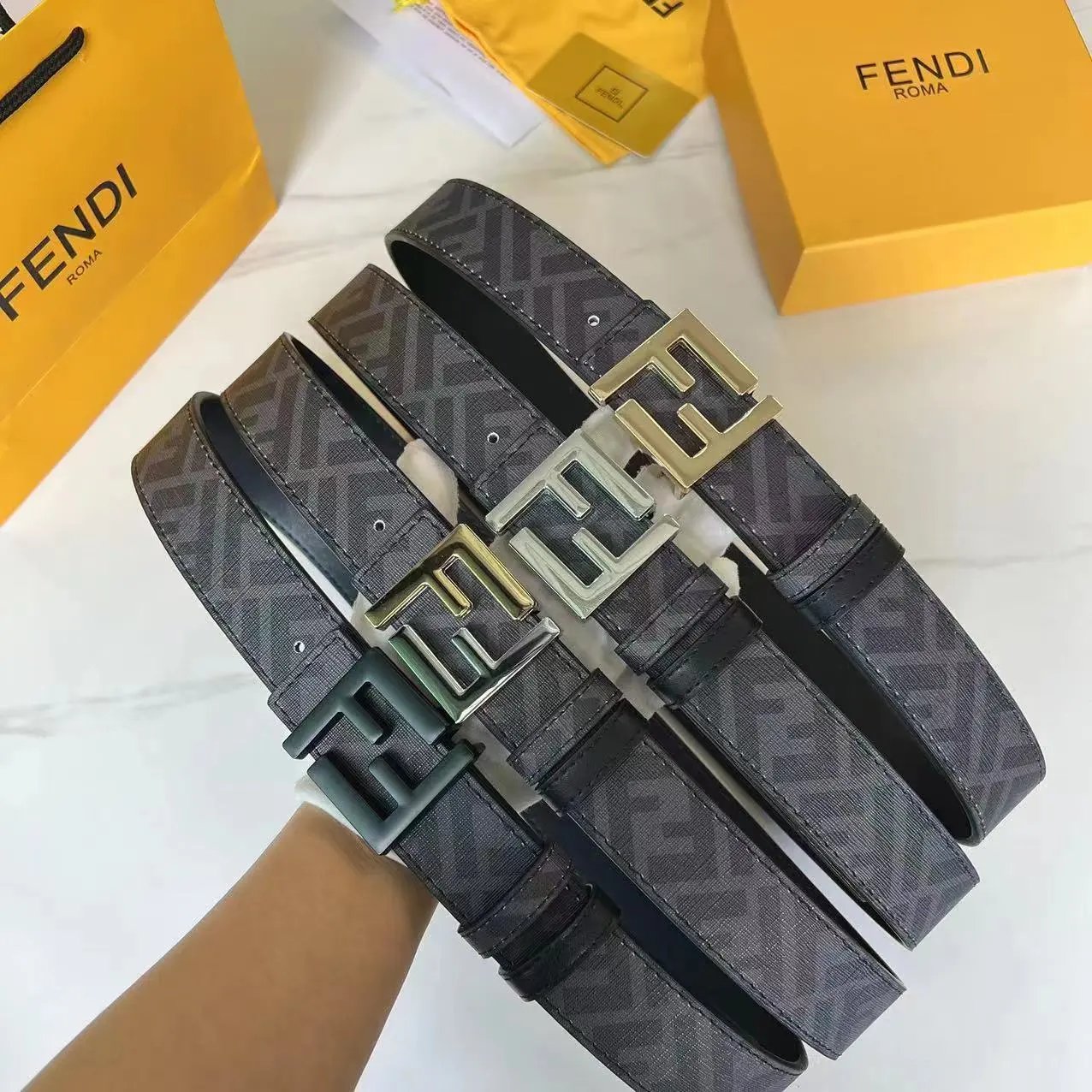 Fendi Belts FF Monogram Double-F Buckle Belt image 2