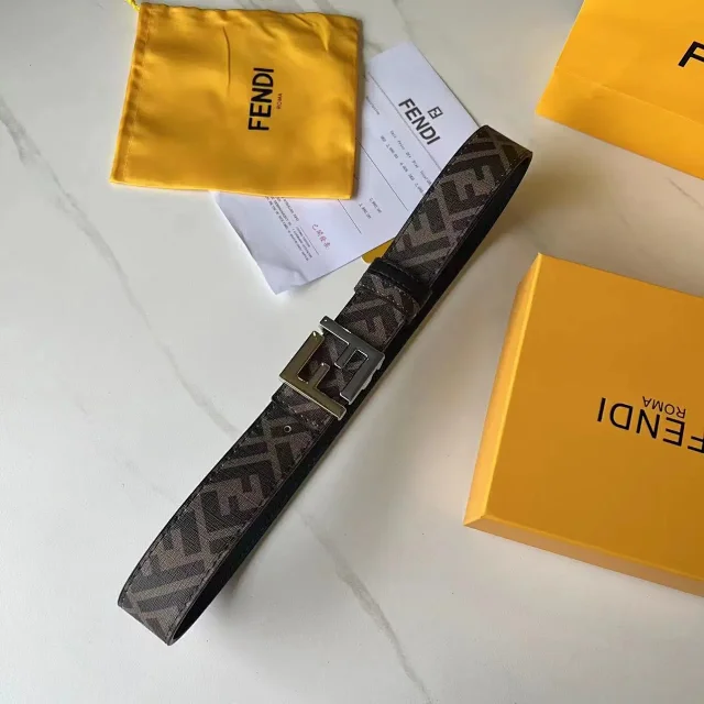 Fendi Belts FF Monogram Double-F Buckle Belt product detail image 2