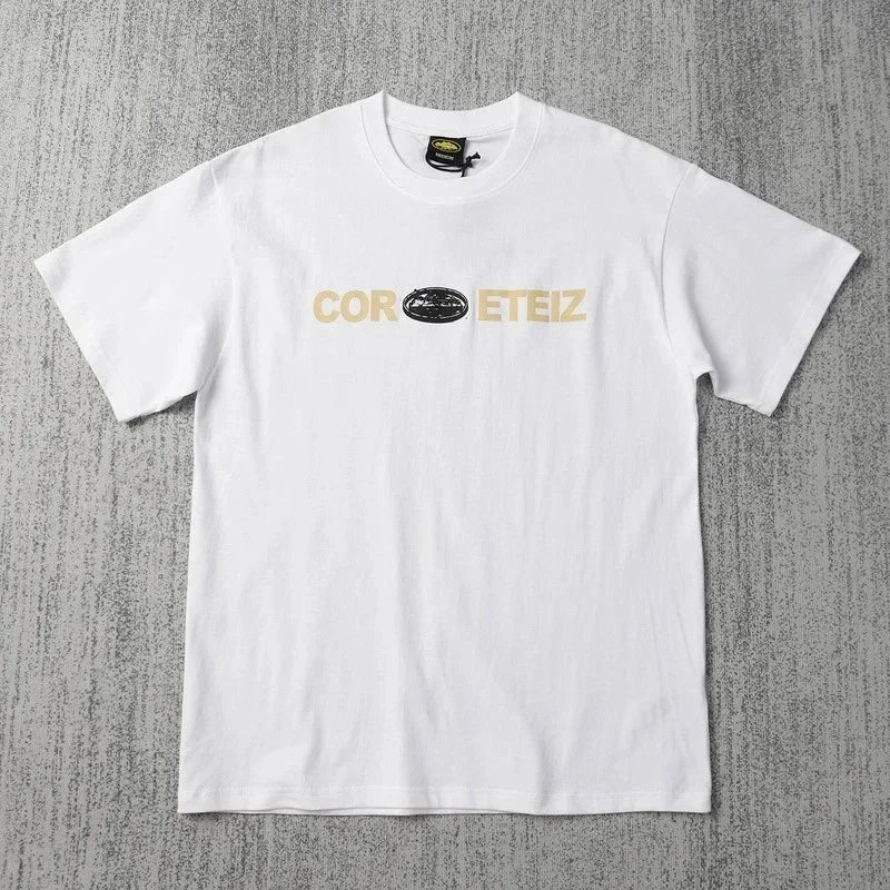 COR ETEIZ White Black Graphic Print T-Shirt