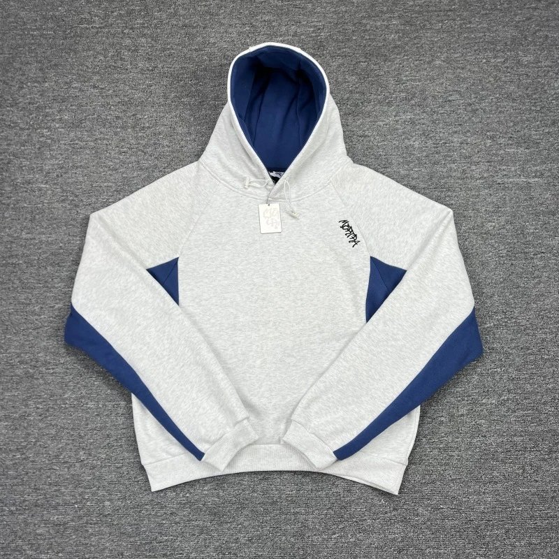 Mertra Matching Sets Color-block hooded sweatshirt and jogger set — 2004 top