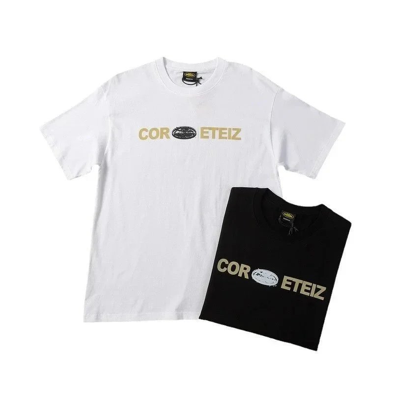 COR ETEIZ White Black Graphic Print T-Shirt