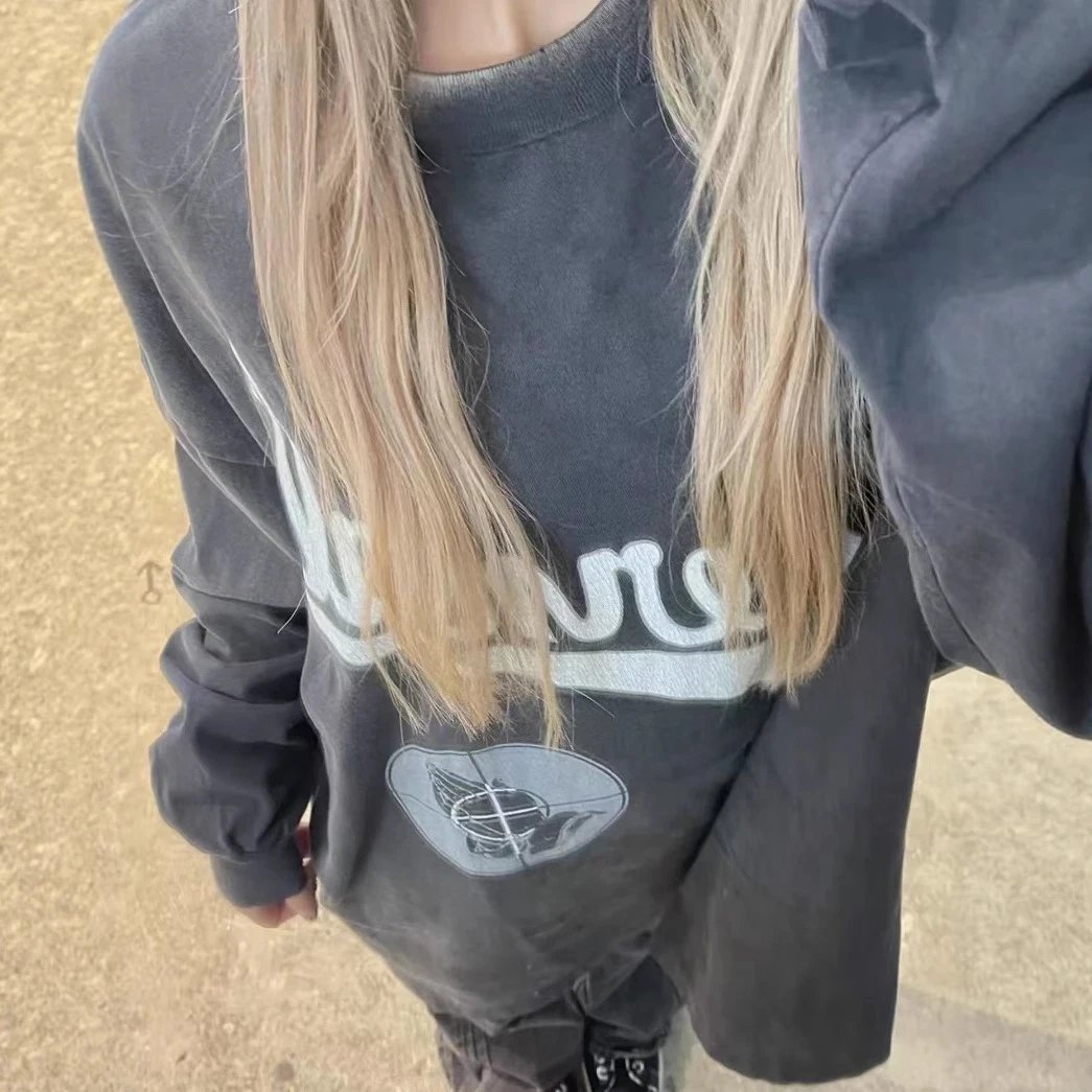Fear of God Essentials Gray Oversized Long Sleeve T-Shirt