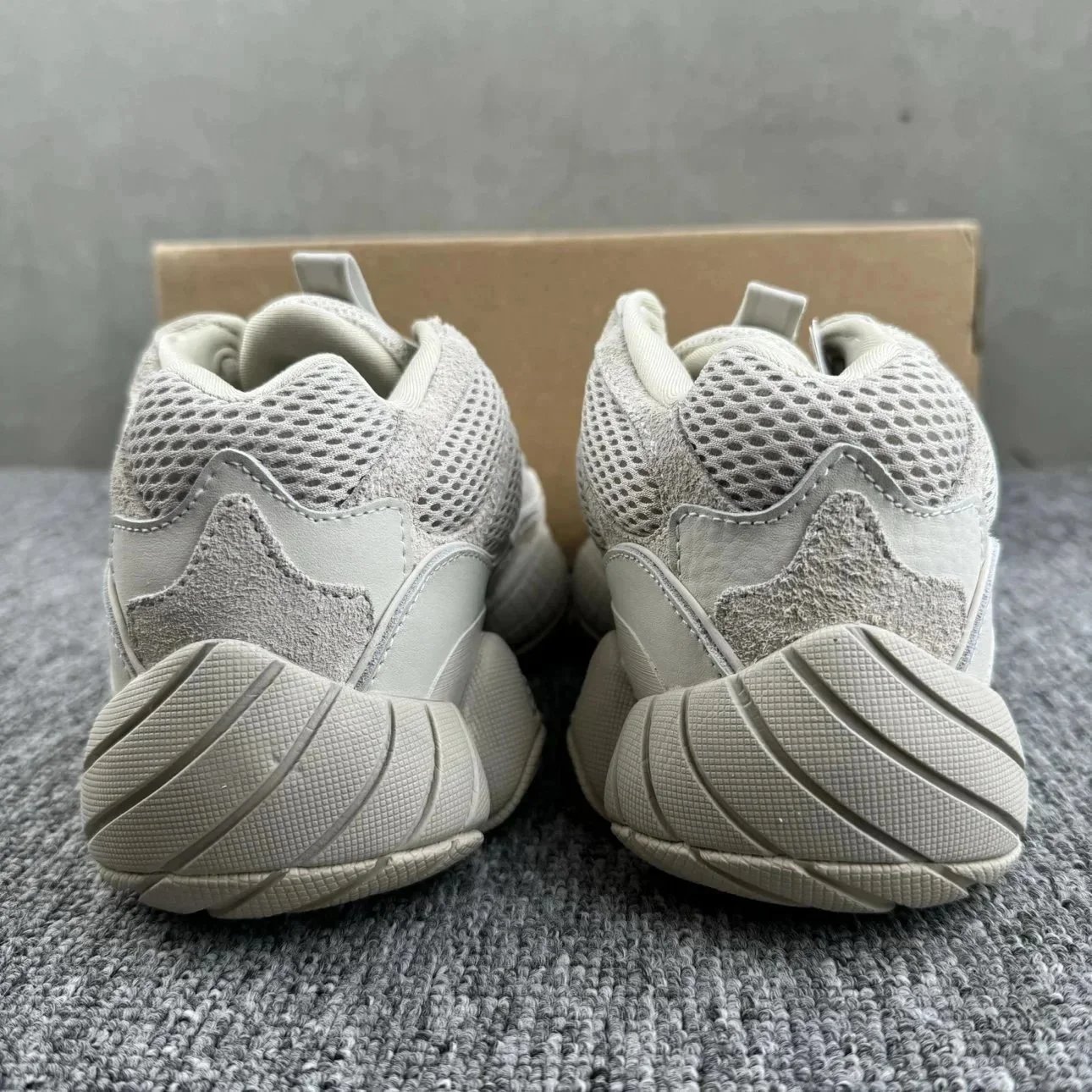 Adidas Yeezy 500 White Mesh Casual Sneakers