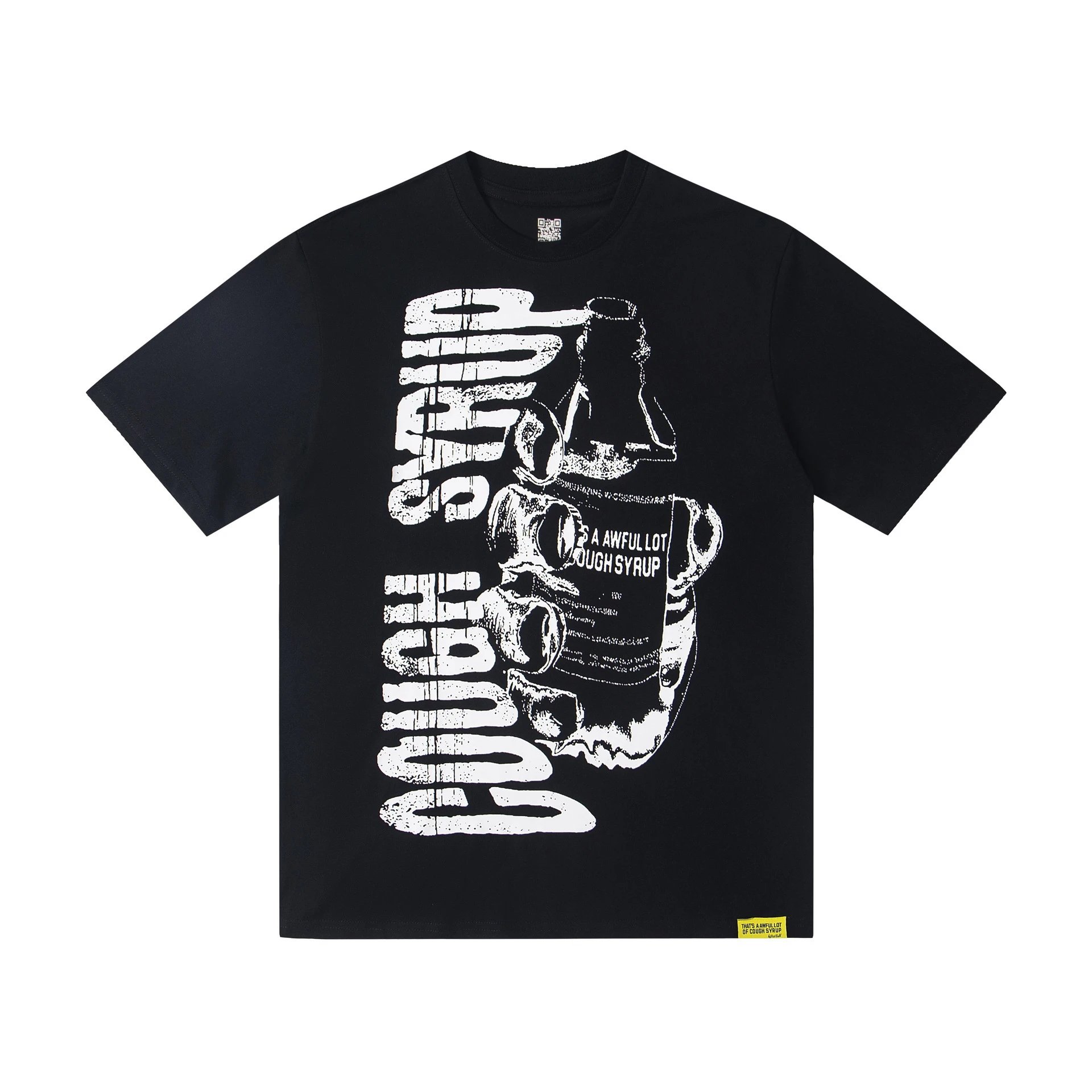 Unbranded T-Shirts Graphic Print Crew Neck — TS08-Black