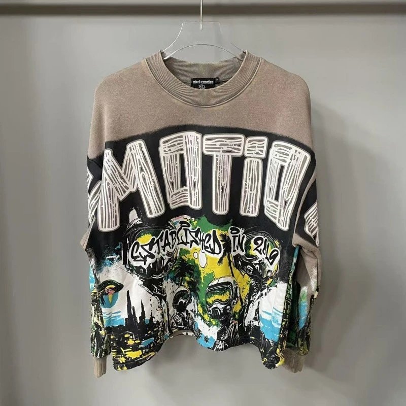 Mixed Emotions Hoodies & Sweatshirts Graphic Zip-Up Hoodie — EM48 brown