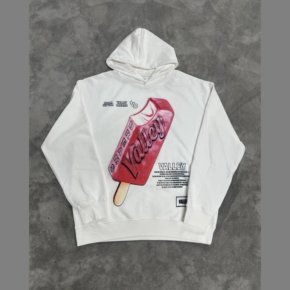 Unbranded Hoodies & Sweatshirts Graphic-print pullover hoodie — VA 17 white